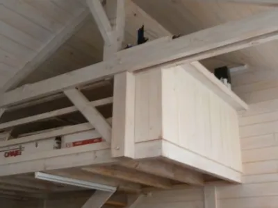 mezzanine dans un bureau