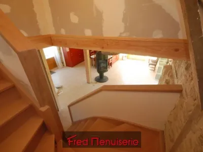 escalier hêtre