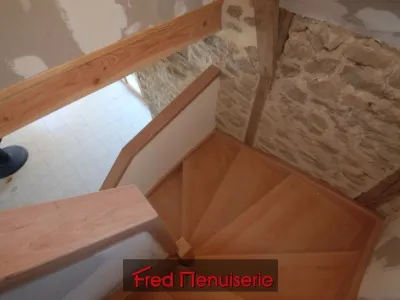 escalier hêtre